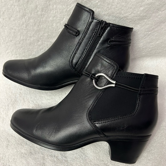Clarks Black Women's Emily 2 Kaylie Meidum/WideAnkle Bootie Size 9M - Picture 4 of 7
